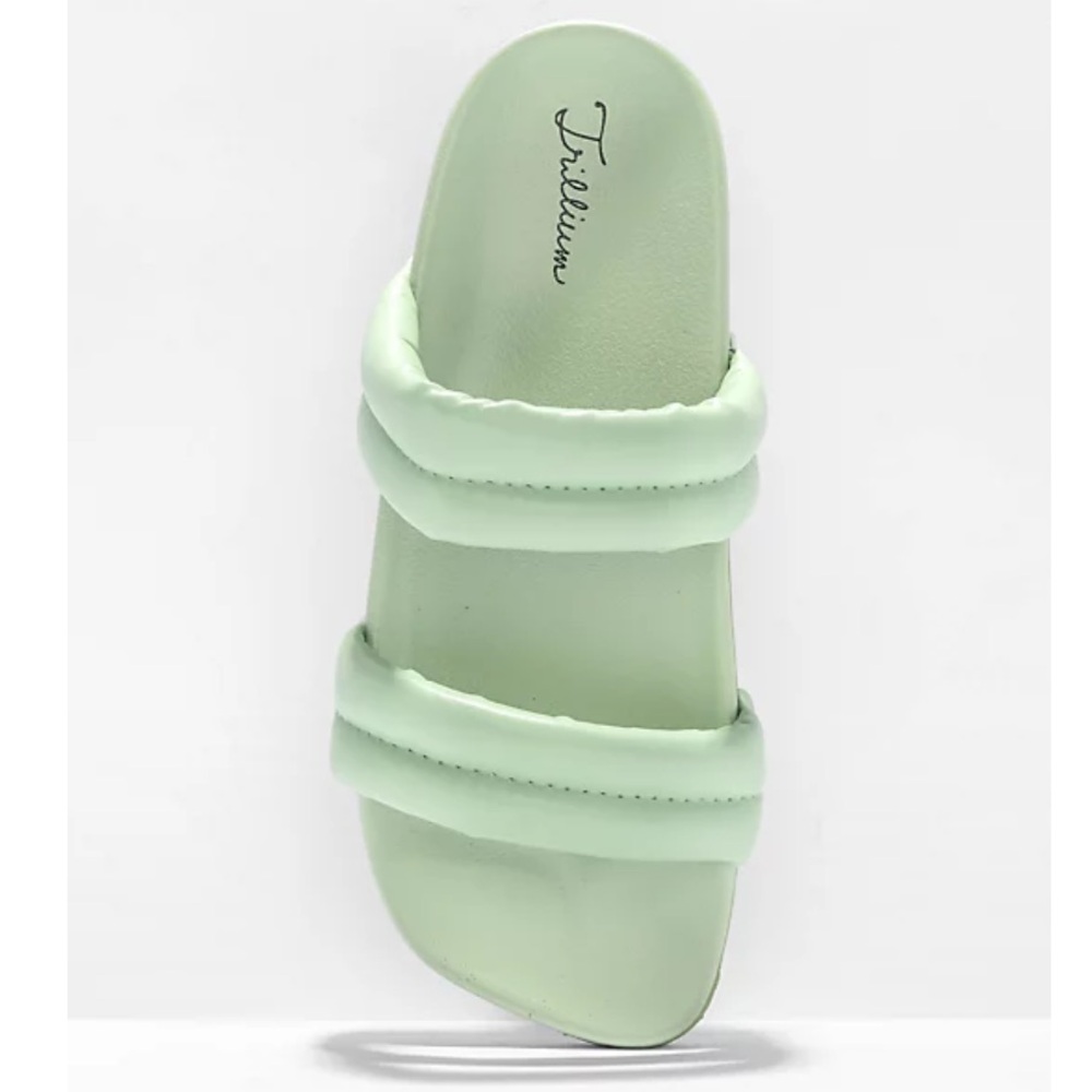 Trillium Mada Green Slide Sandals